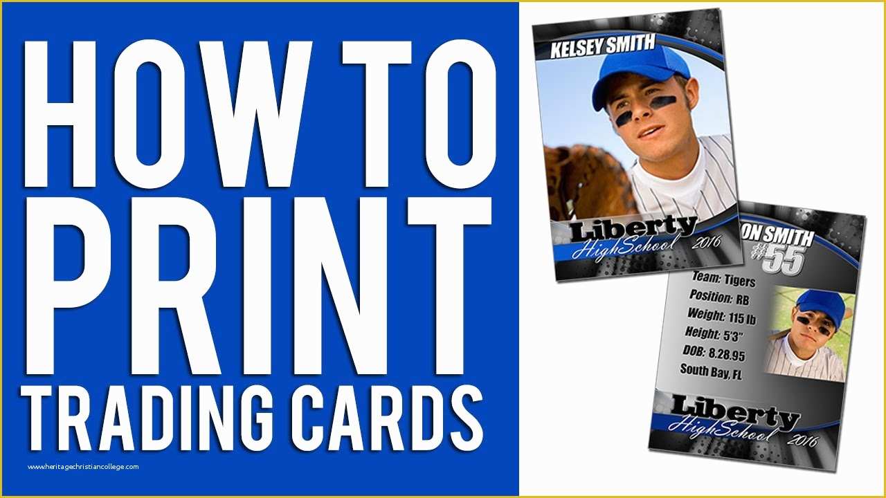 Free Baseball Card Template Of How to Print Custom Trading Cards Tutorial