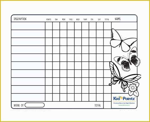 Free Behavior Chart Template Of 6 Behavior Chart Templates Pdf Doc