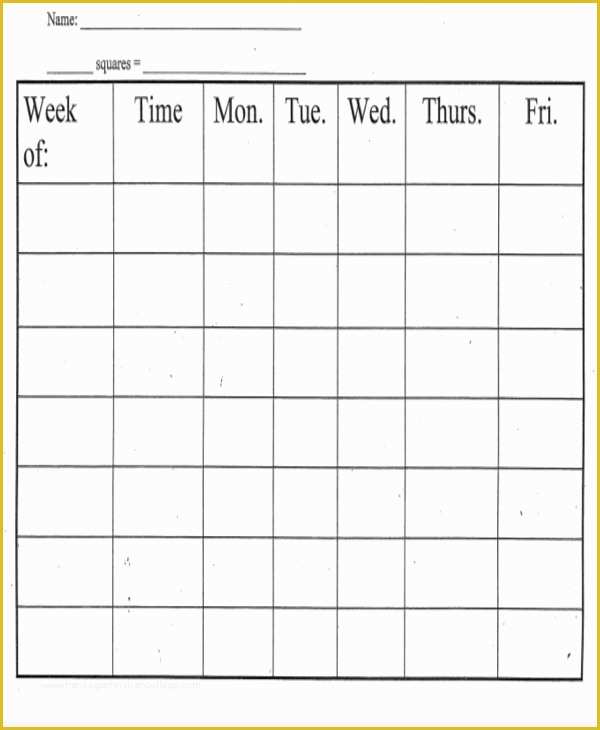 Free Behavior Chart Template Of 8 Printable Behavior Chart Template 9 Free Word Pdf