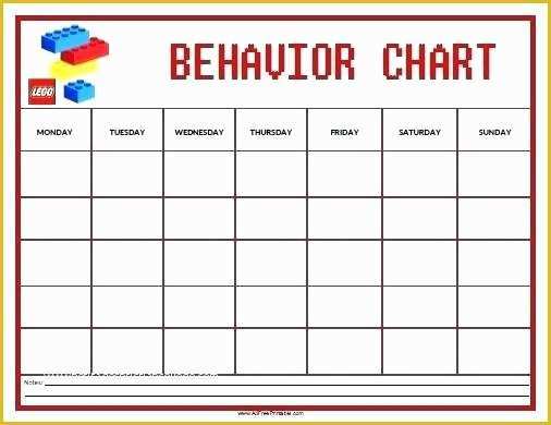 Free Behavior Chart Template Of Daily Behavior Chart Template Free Printable for