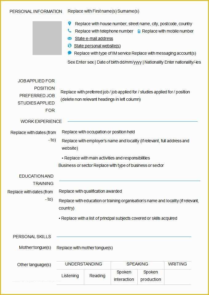 Free Blank Resume Templates Of 46 Blank Resume Templates Doc Pdf