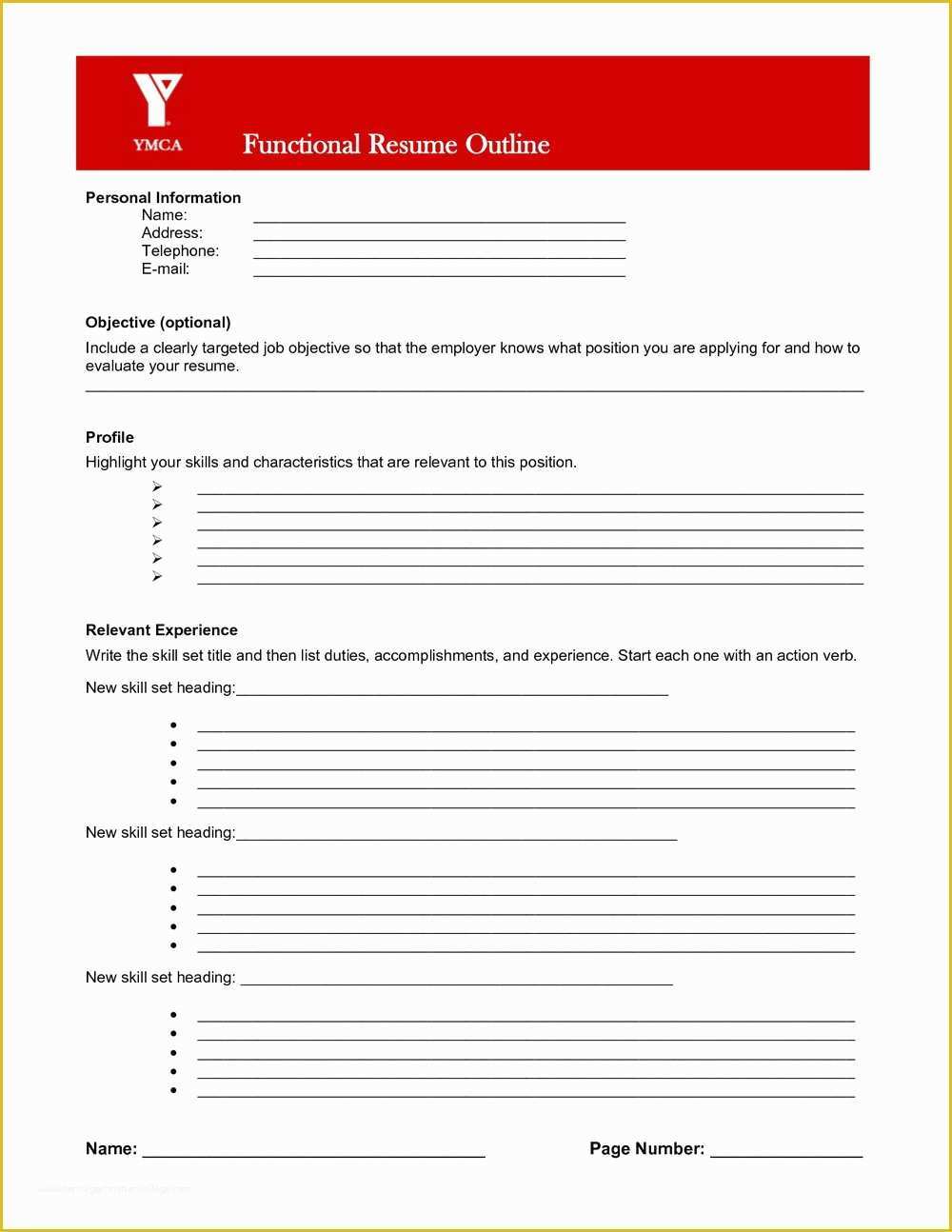 Free Blank Resume Templates Of Free Blank Job Application Pdf