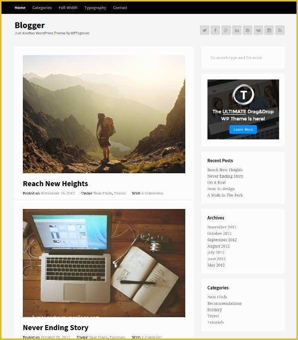 Free Blog Templates Wordpress Of 23 Free Wordpress Blog themes &amp; Templates