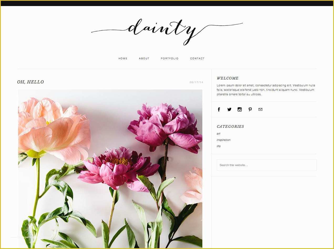 Free Blog Templates Wordpress Of 30 Blog Templates From Etsy