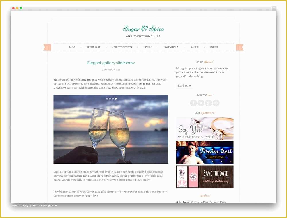 Free Blog Templates Wordpress Of 30 Free Wedding Wordpress themes 2018 Mageewp