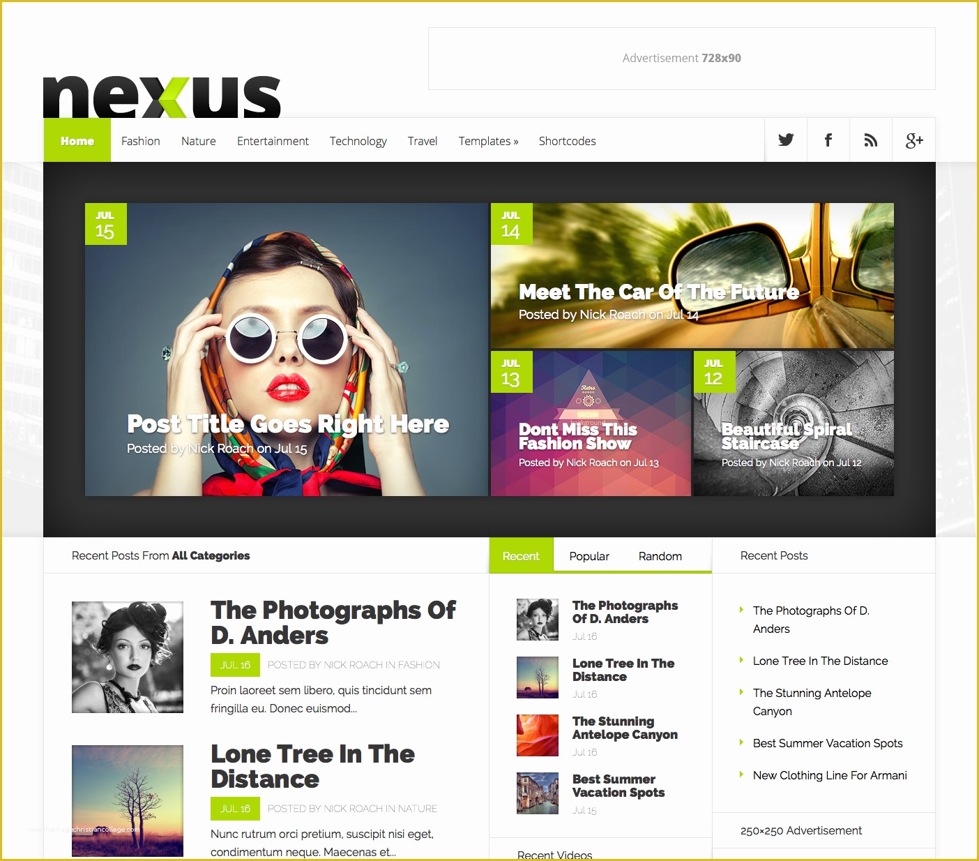 Free Blog Templates Wordpress Of Nexus Magazine Wordpress theme Wpexplorer