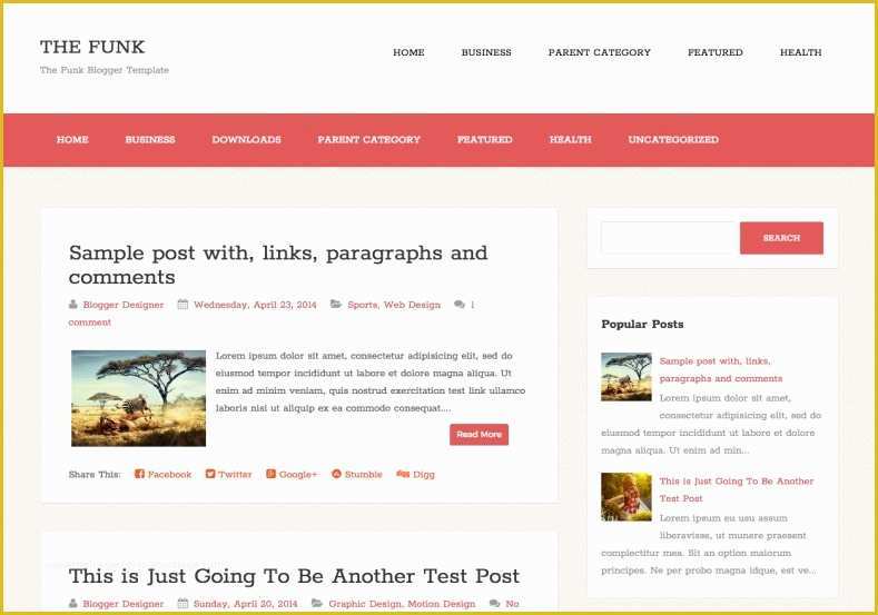 Free Blog Templates Wordpress Of the Funk Simple Blogger Template • Templates 2018