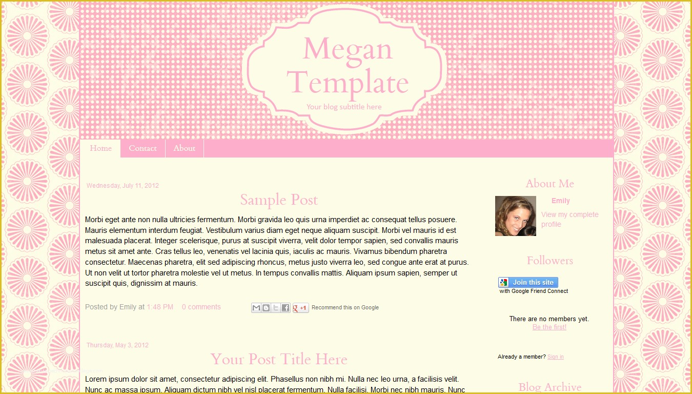 Free Blogger Templates Of Free Blog Templates