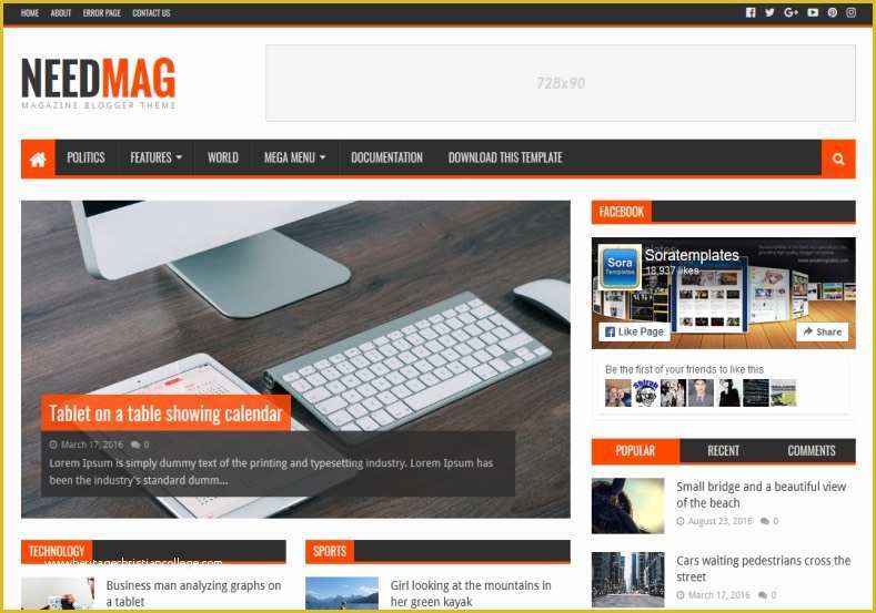Free Blogger Templates Of Need Mag Blogger Template • Templates 2018