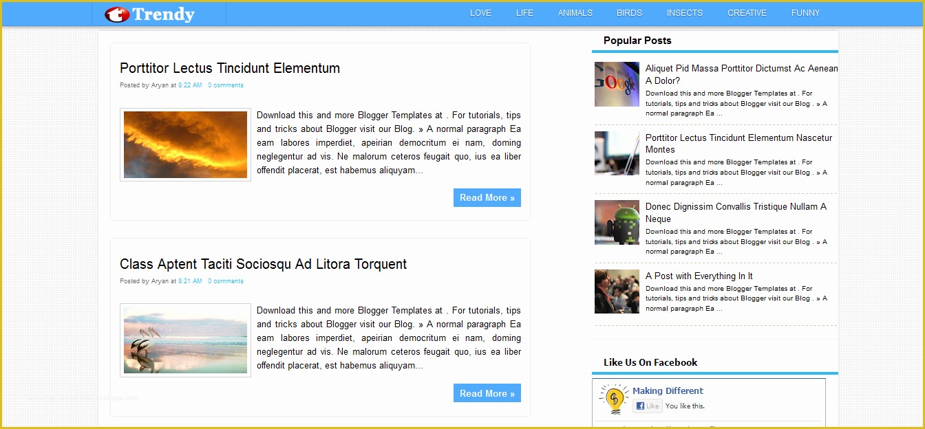 Free Blogspot Templates Of Blogger Templates