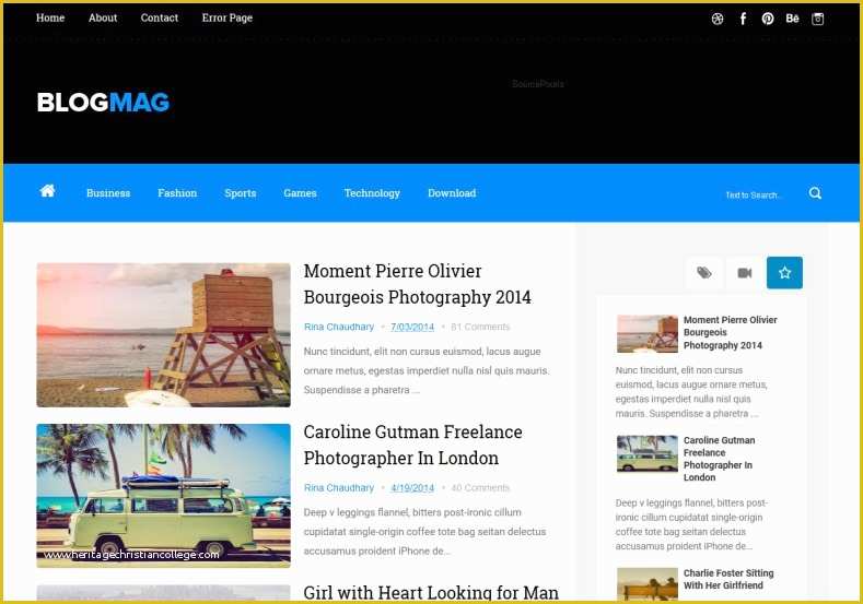 Free Blogspot Templates Of Blogmag Responsive Blogger Template 2014 Free Blogger