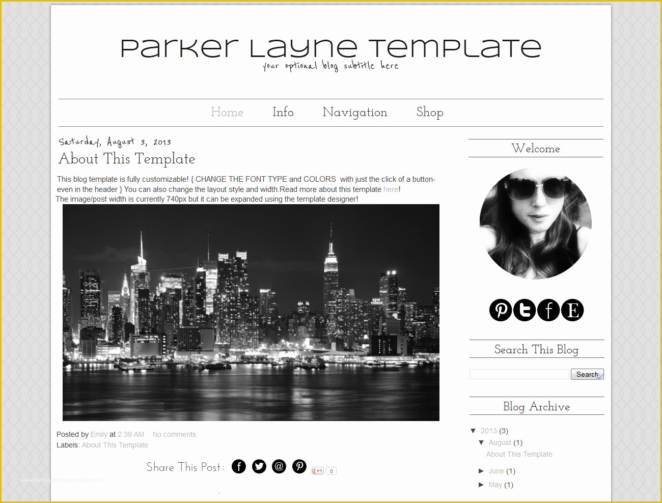 Free Blogspot Templates Of New Premade Blogger Templates