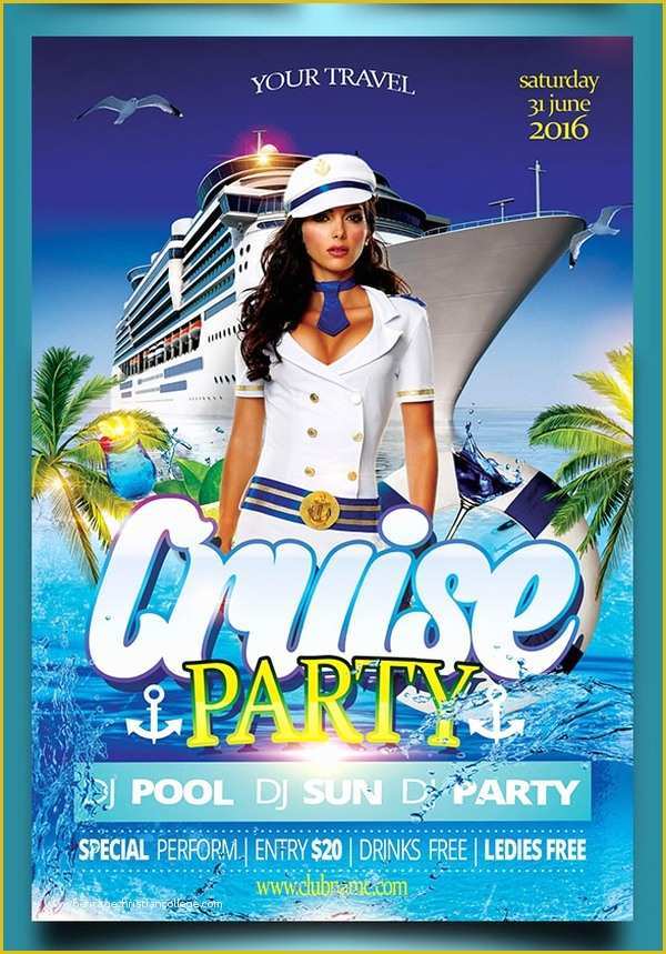 Free Boat Party Flyer Template Of 17 Cruise Flyers Psd Ai Word Eps Vector