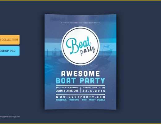 Free Boat Party Flyer Template Of Boat Party Flyer Psd Template Flyer Templates On
