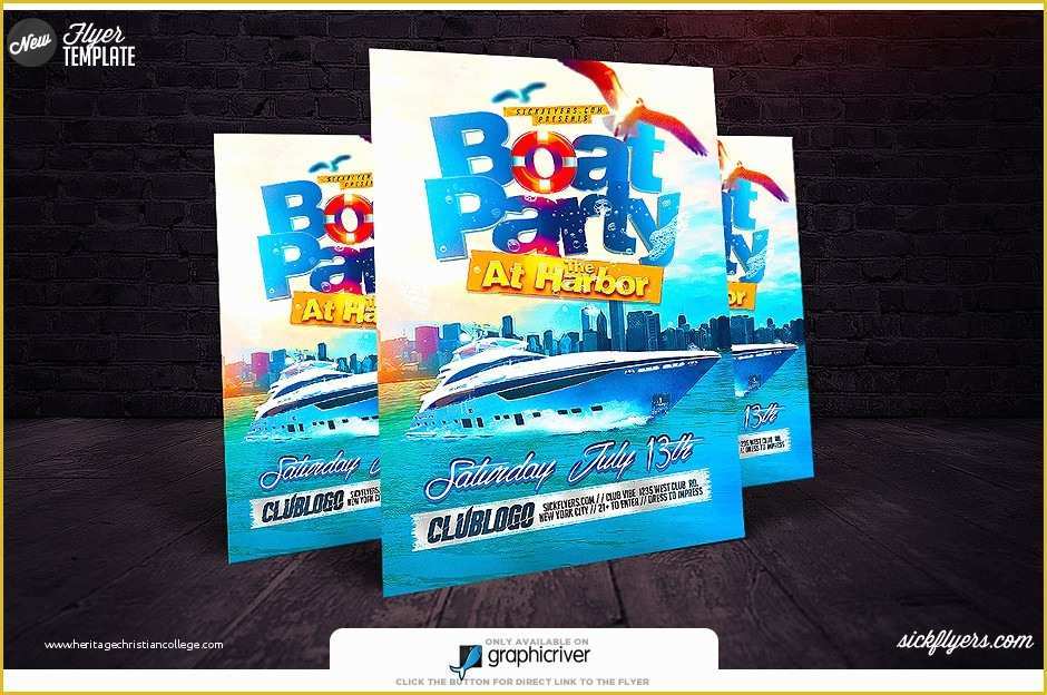 Free Boat Party Flyer Template Of Boat Party Flyer Template