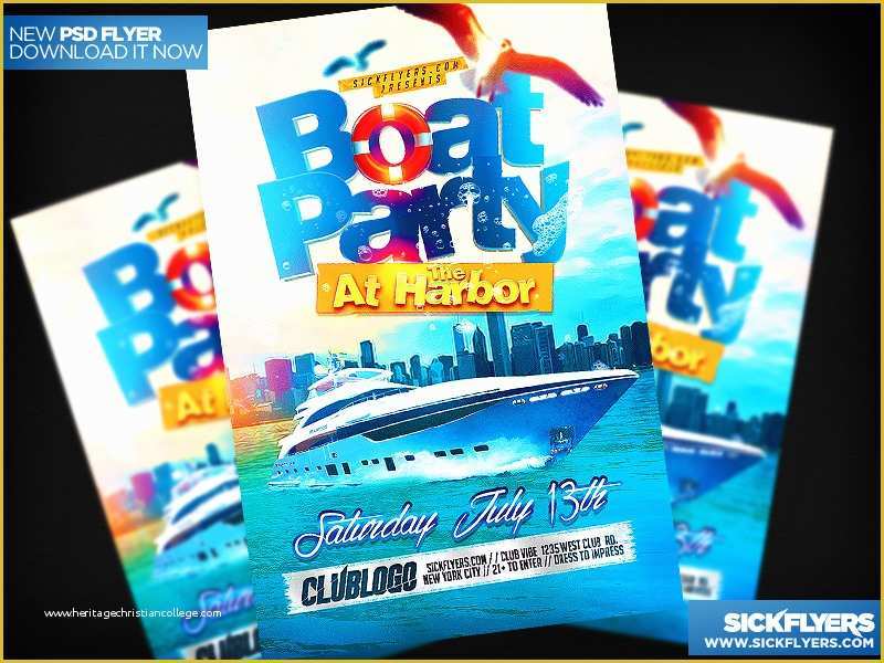 Free Boat Party Flyer Template Of Boat Party Flyer Template Psd by Industrykidz Dribbble