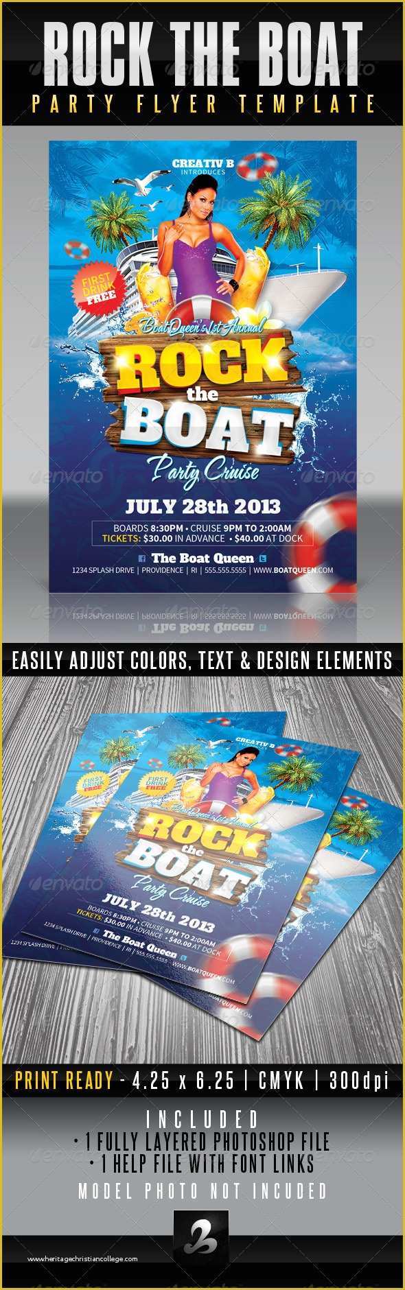 Free Boat Party Flyer Template Of Boat Party Invitations