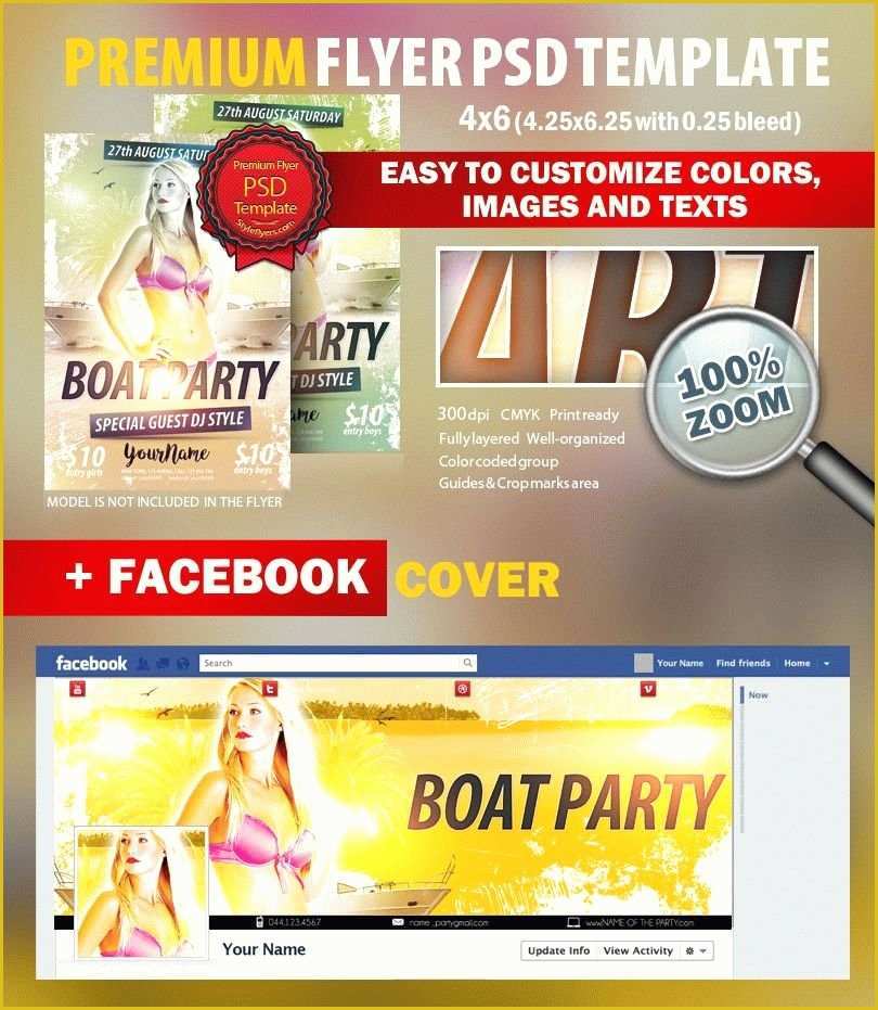 Free Boat Party Flyer Template Of Boat Party Psd Flyer Template 9609 Styleflyers