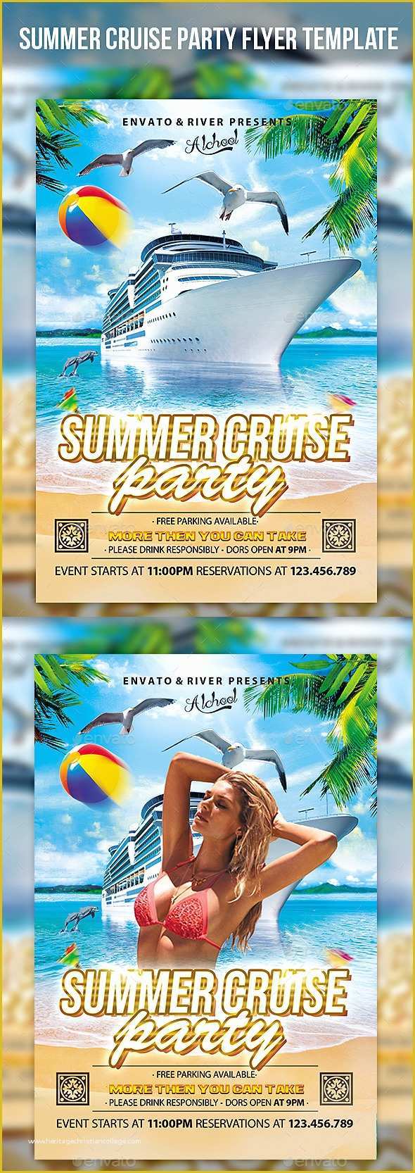 Free Boat Party Flyer Template Of Summer Cruise Party Flyer Template by Cerceicer