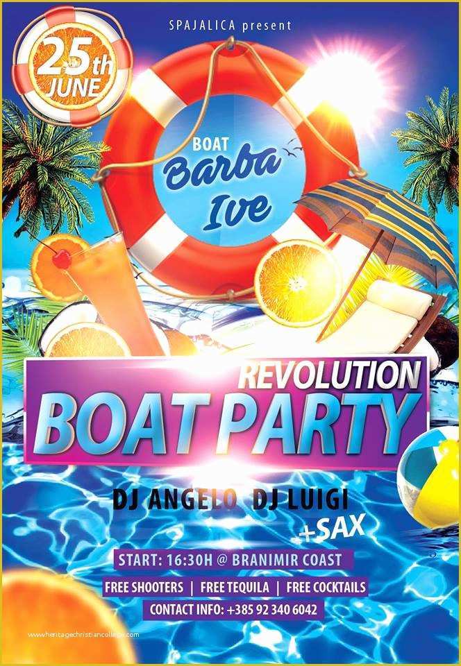 Free Boat Party Flyer Template Of Turistička Zajednica Grada Zadra Događanja Koncerti