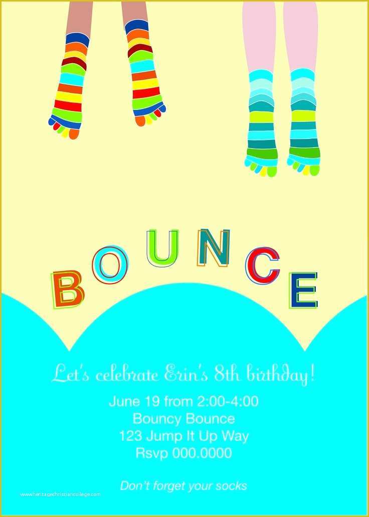 Free Bounce Party Invitation Template Of 17 Best Images About Bounce Party On Pinterest