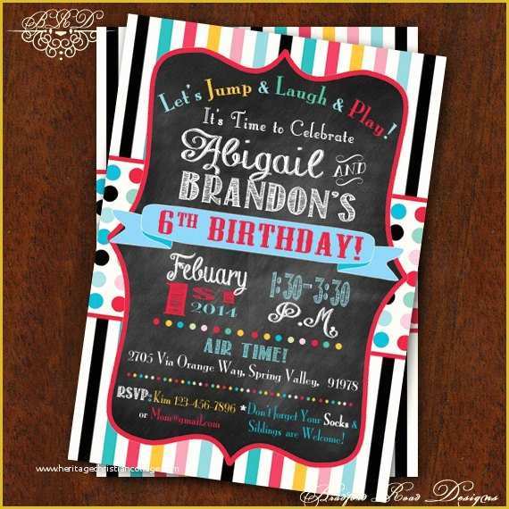 Free Bounce Party Invitation Template Of Birthday Party Invitation Jump House Party Bounce House