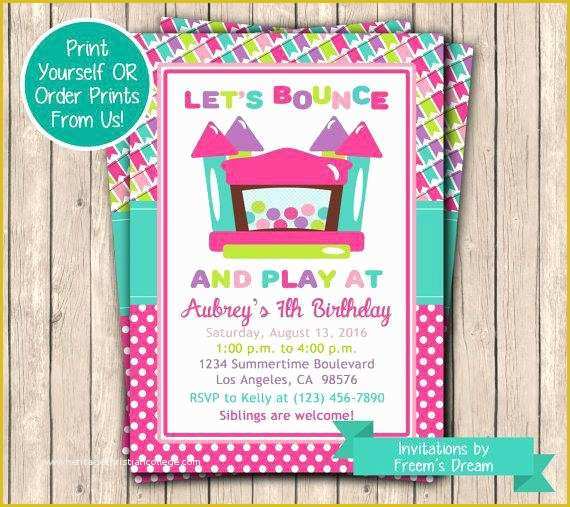 Free Bounce Party Invitation Template Of Bounce House Birthday Invitations Best Bounce House