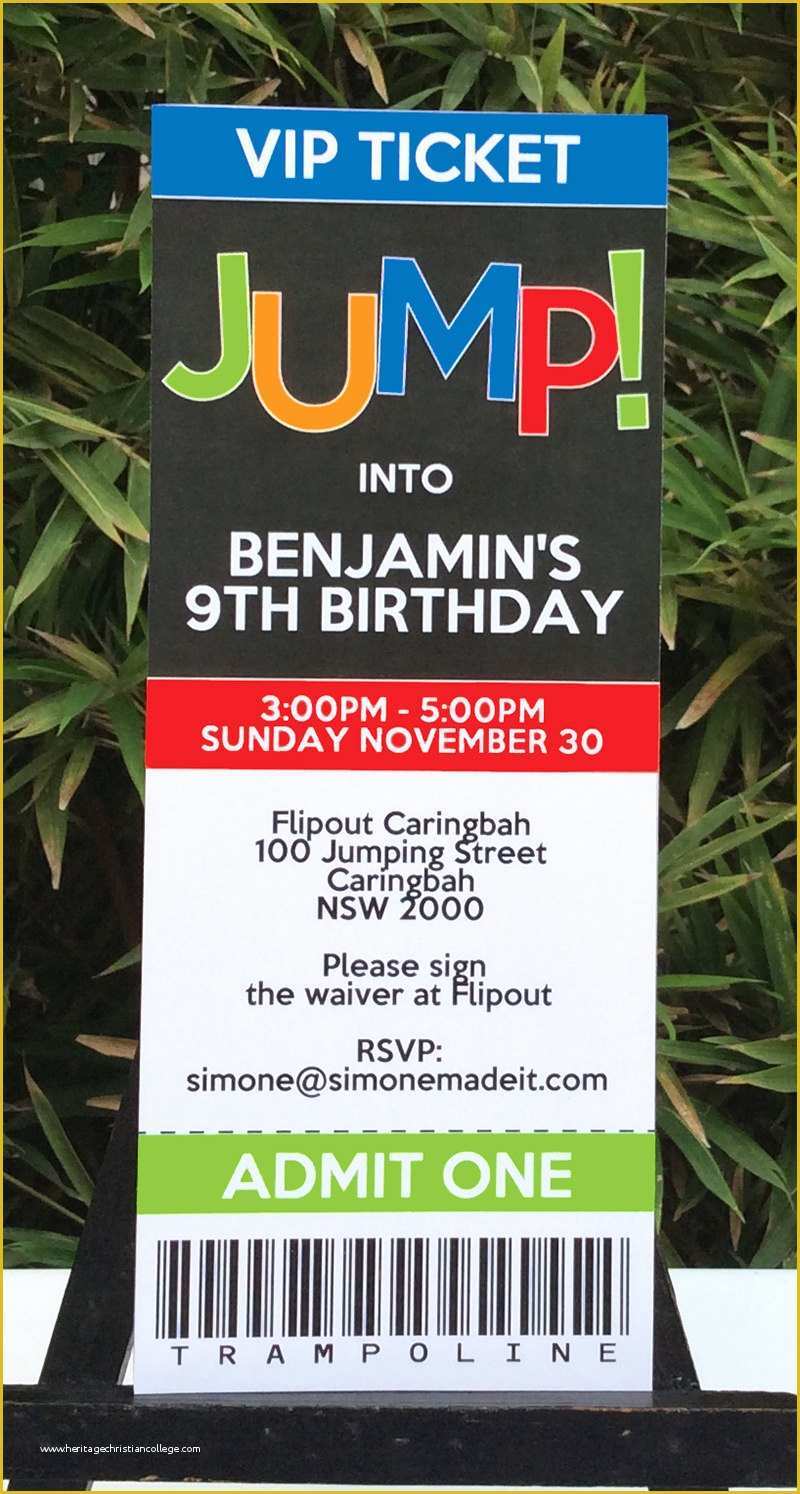 Free Bounce Party Invitation Template Of Trampoline Birthday Party Invitations
