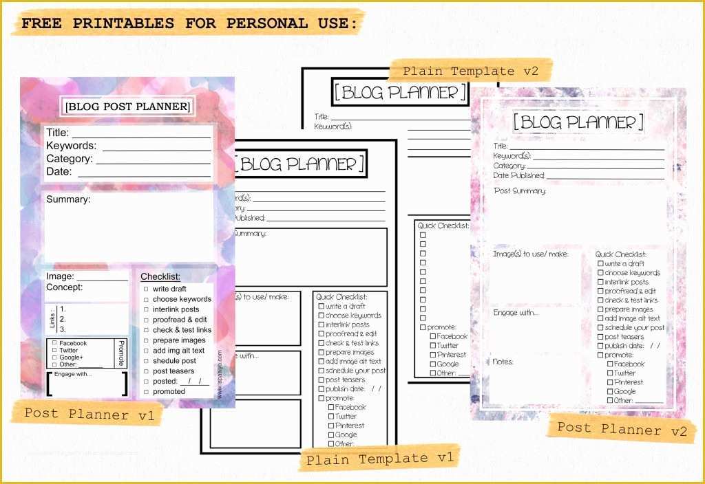 Free Bullet Journal Templates Of Bullet Journal Bandwagon and Planners