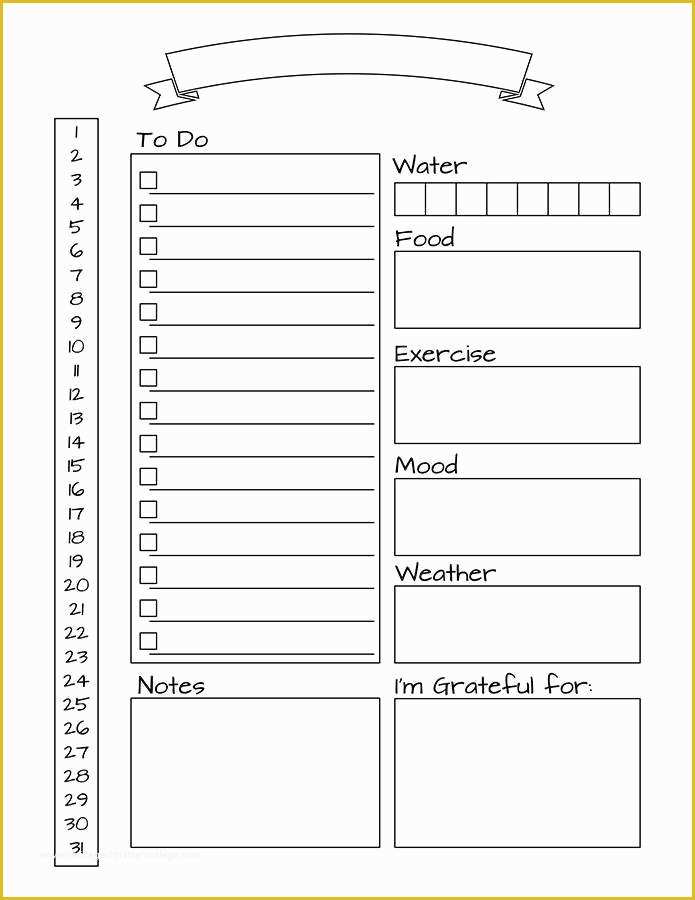 Free Bullet Journal Templates Of Bullet Journal Template Pdf Bullet Journal Daily Template