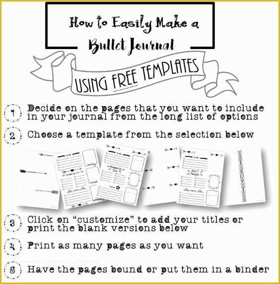 Free Bullet Journal Templates Of Free Bullet Journal Printables Journaling