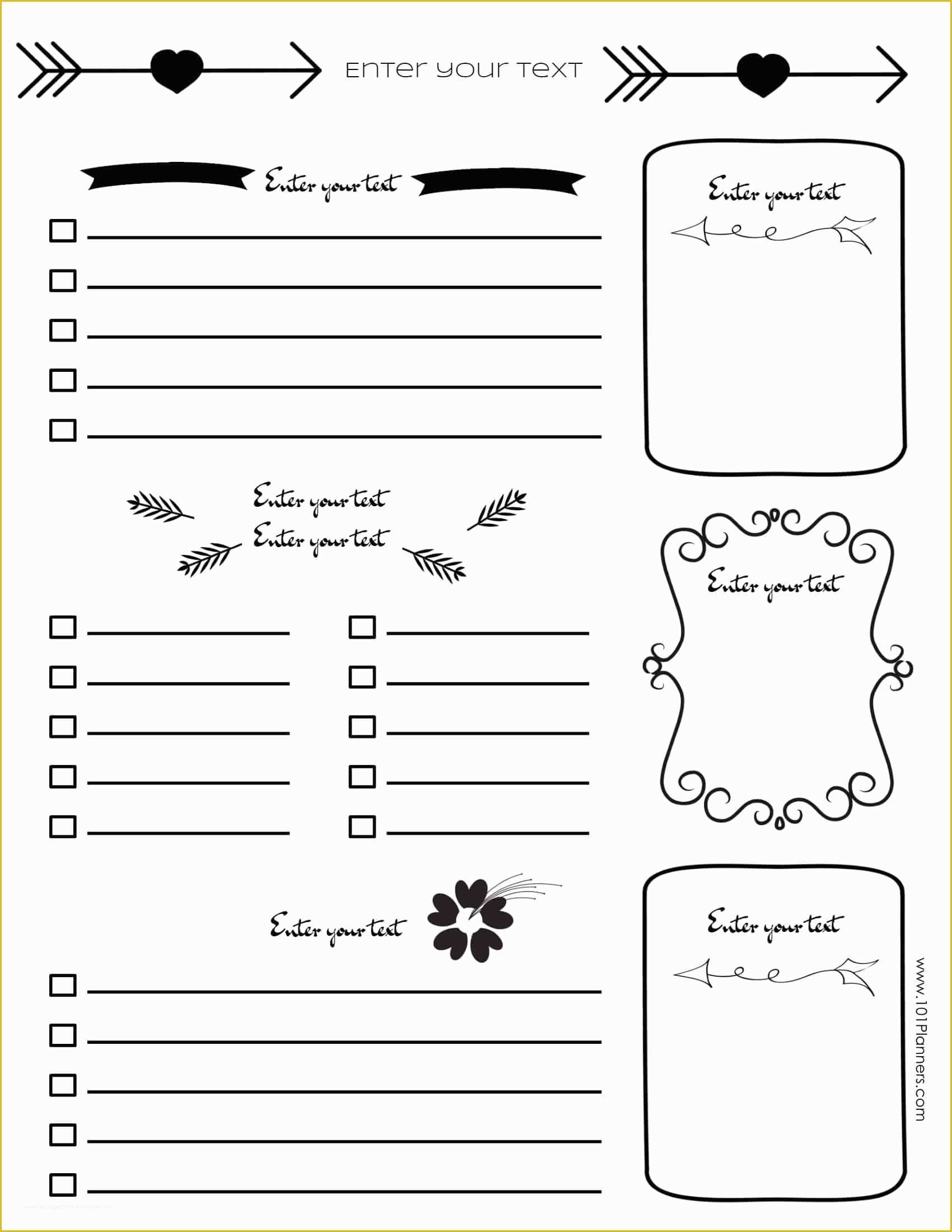 Free Bullet Journal Templates Of Free Bullet Journal Printables