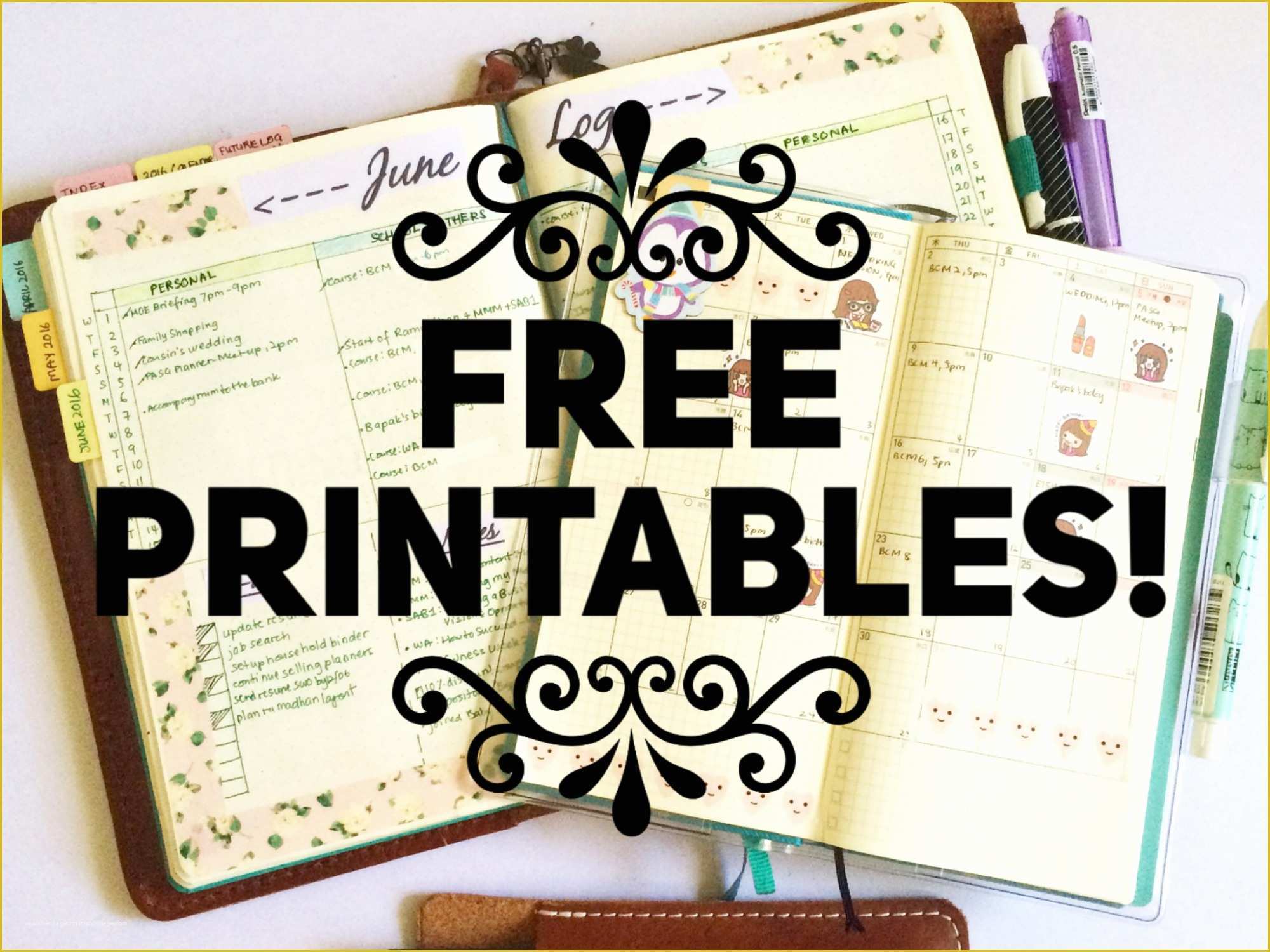 Free Bullet Journal Templates Of Free Printables – Paperblushplans
