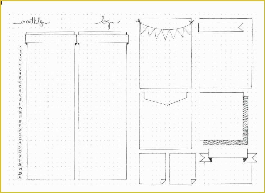 Printable Blank Bullet Journal Pages printable-blank-bullet-journal-pages