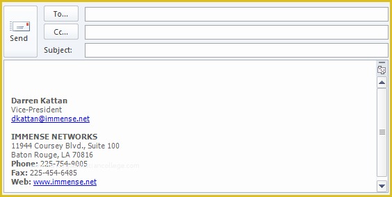 Free Business Email Templates Outlook Of Unified Email Signatures In Outlook