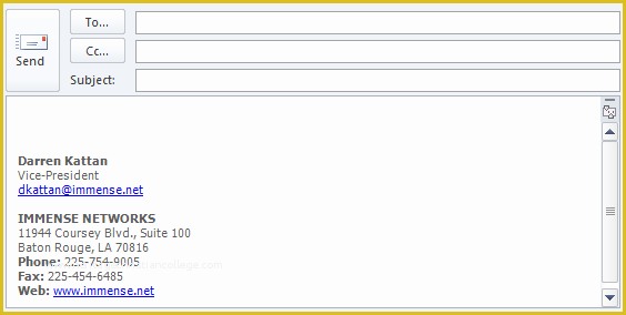 Free Business Email Templates Outlook Of Unified Email Signatures In Outlook