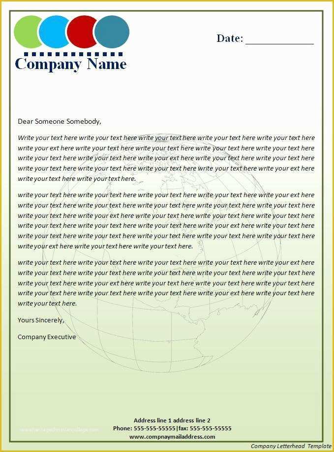 Free Business Letterhead Templates Of 17 Pany Letterhead Templates Excel Pdf formats