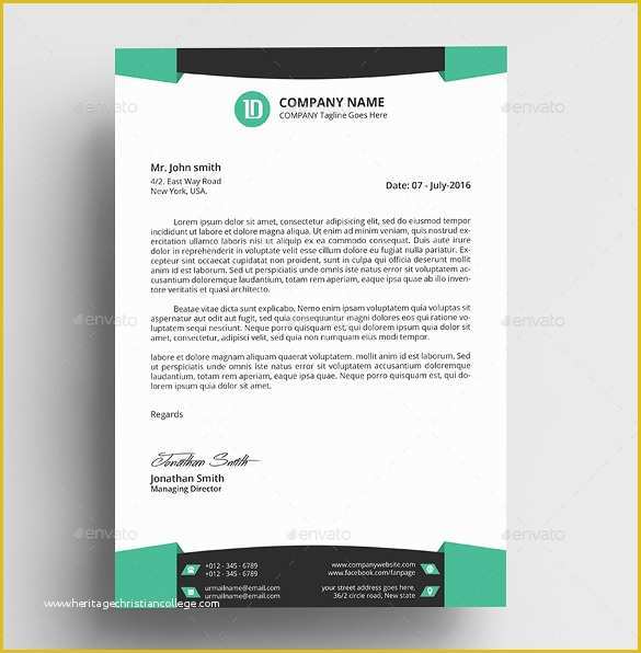 Free Business Letterhead Templates Of 37 Professional Letterhead Templates Free Word Psd Ai