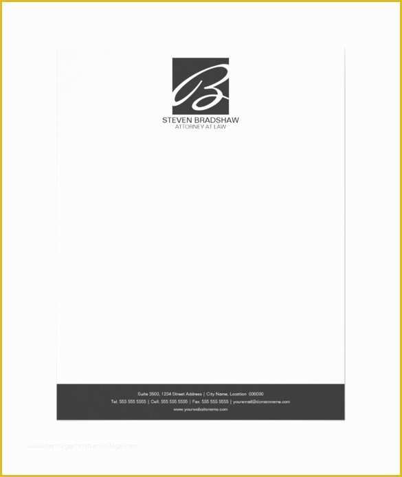 Free Business Letterhead Templates Of 37 Professional Letterhead Templates Free Word Psd Ai