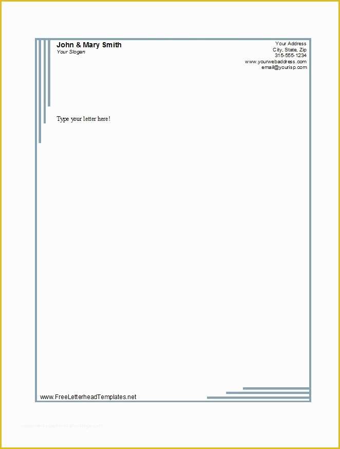 Free Business Letterhead Templates Of 45 Free Letterhead Templates & Examples Pany