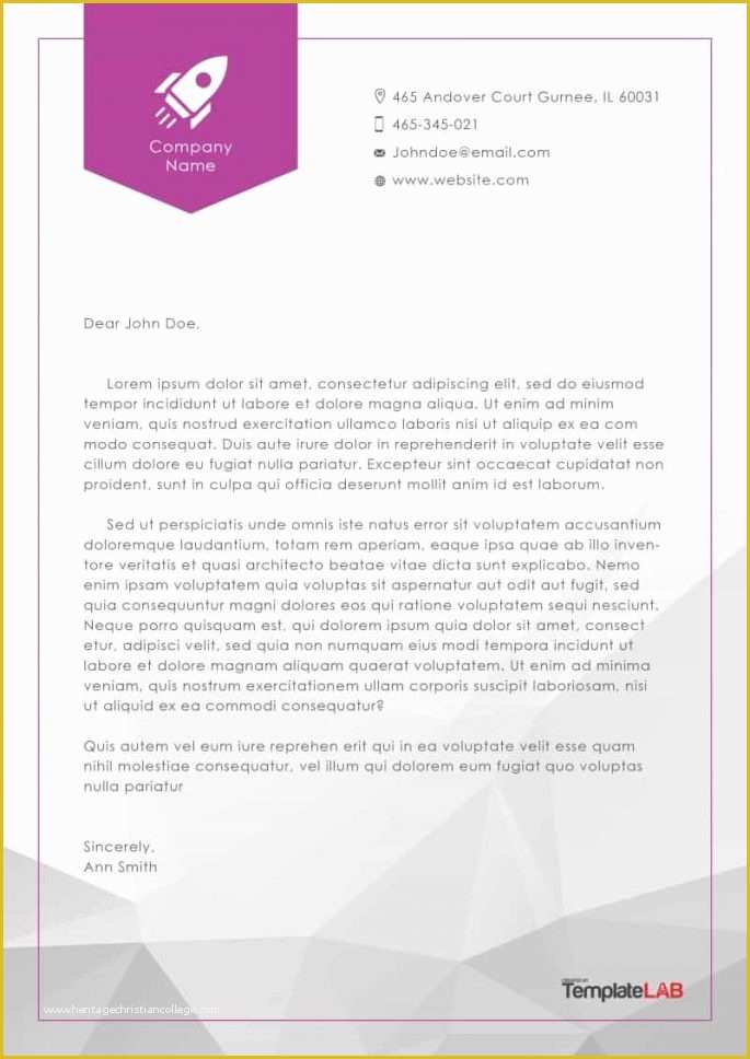 Free Business Letterhead Templates Of 45 Free Letterhead Templates & Examples Pany