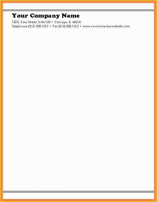 Free Business Letterhead Templates Of 9 Basic Letterhead Template