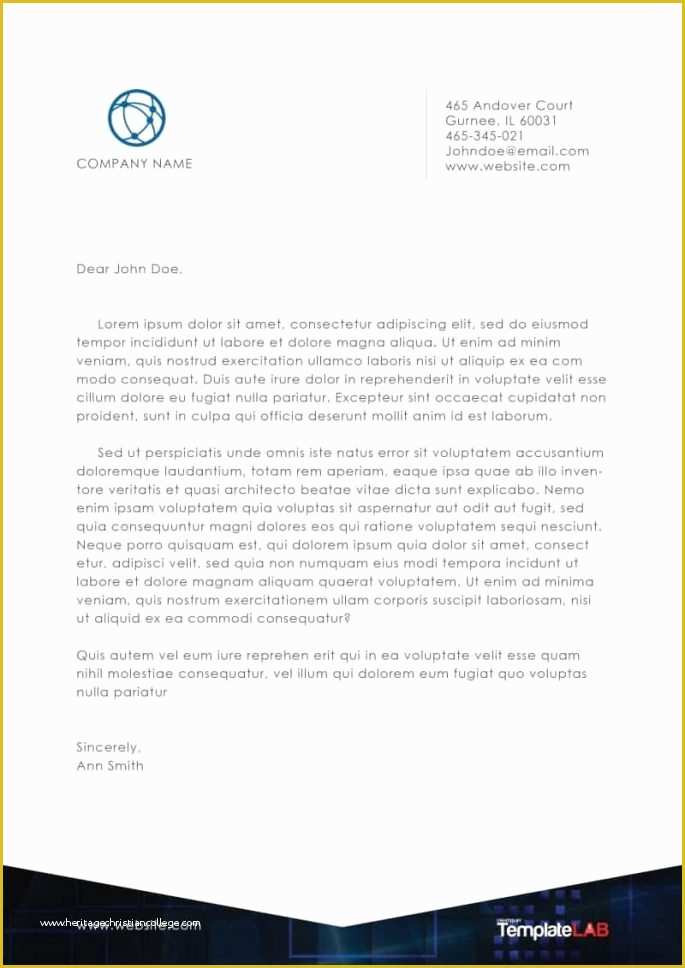 Free Business Letterhead Templates Of Business Letterhead format