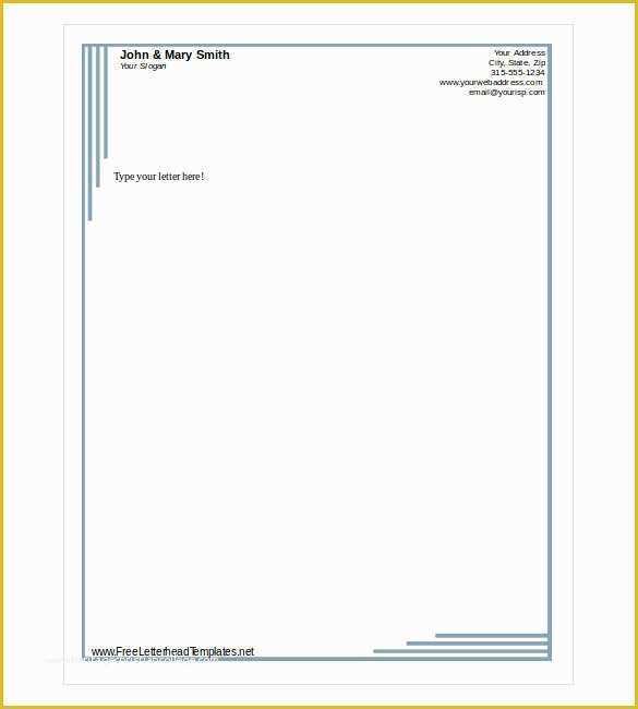 Free Business Letterhead Templates Of Free Letterhead Template 22 Free Word Pdf format