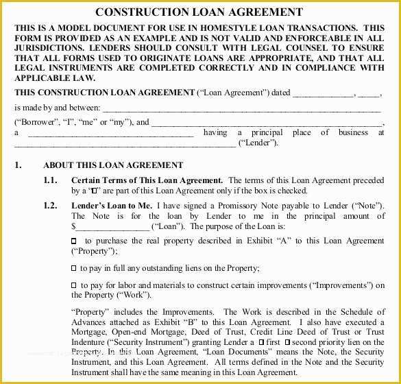 Free Business Loan Agreement Template Of 28 Loan Contract Templates – Pages Word Docs