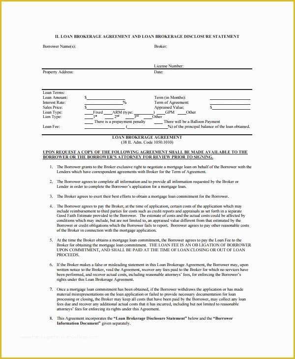 Free Business Loan Agreement Template Of 7 Business Loan Agreement