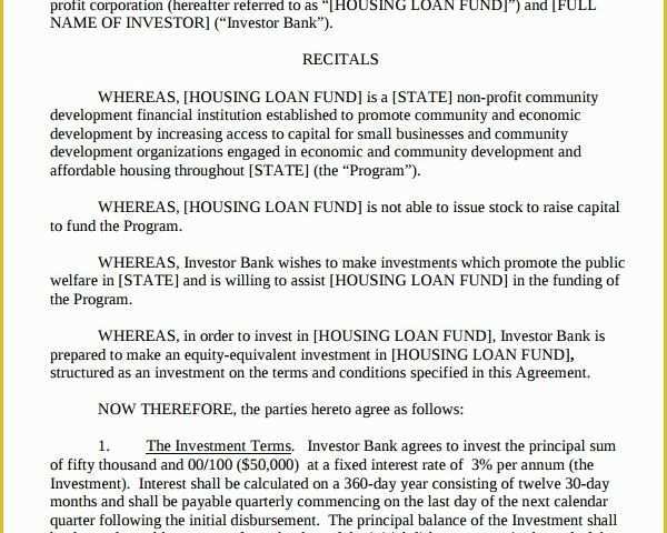 Free Business Loan Agreement Template Of 7 Business Loan Agreement