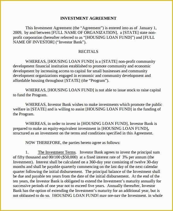 Free Business Loan Agreement Template Of 7 Business Loan Agreement