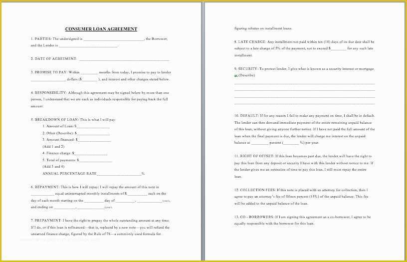Free Business Loan Agreement Template Of Business Loan Agreement Template Free