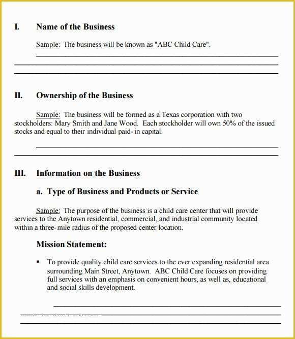 Free Business Plan Template Word Of 21 Simple Business Plan Templates